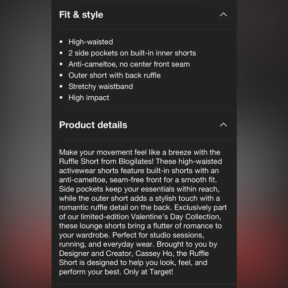 Blogilates Gingham Ruffle Shorts - Picture 7 of 7